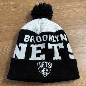NBA Brooklyn Nets Kids Beanie - Black and White